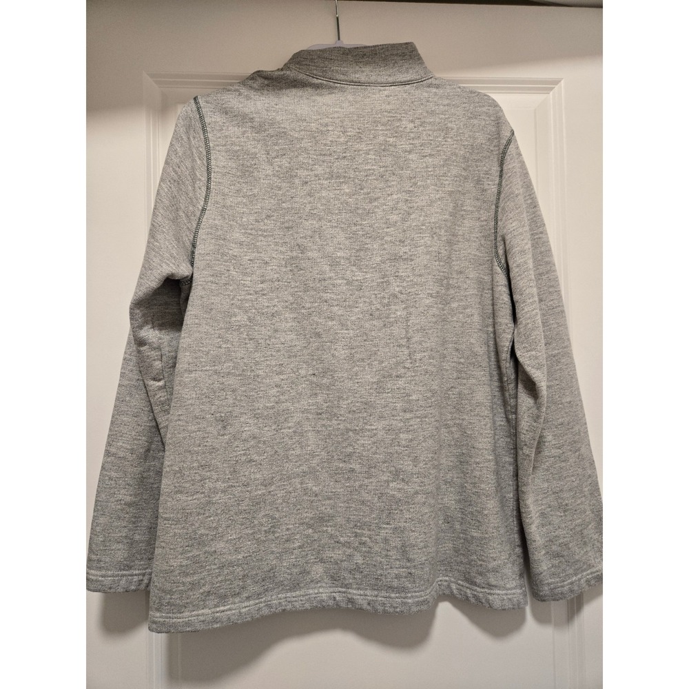 NFL Team Apparel Green Bay Packers Quarter Zip Pullover Heather Gray Mens Large - Picture 5 of 5